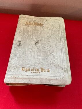 Holy Bible "Light of the World" Edition - White Cover